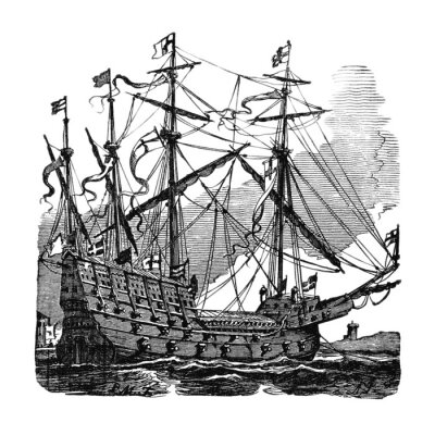 Großes Segelschiff