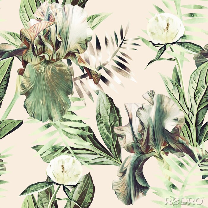 Bild Grüne Schwertlilien