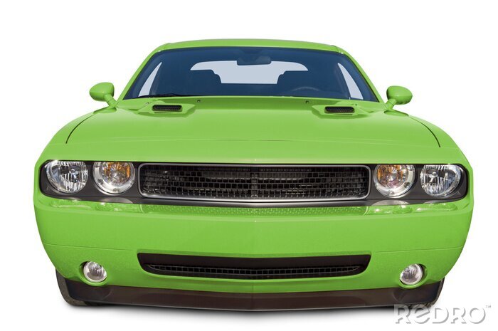 Bild Grünes Auto Mustang