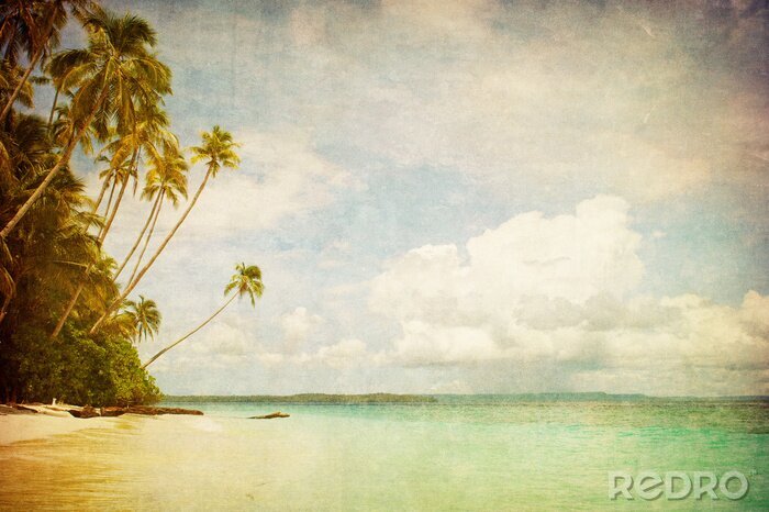 Bild Grunge Bild des tropischen Strand