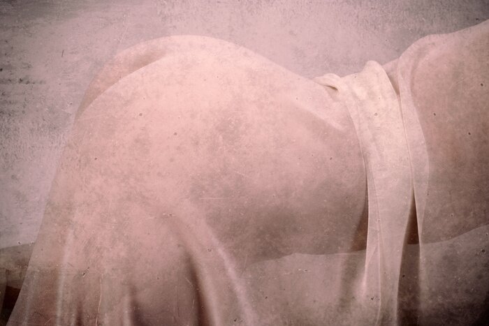 Bild Grunge style close up naked woman image