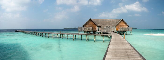 Bild Häuschen am tropischen Meer