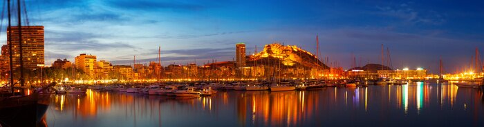 Bild Hafen bei Nacht