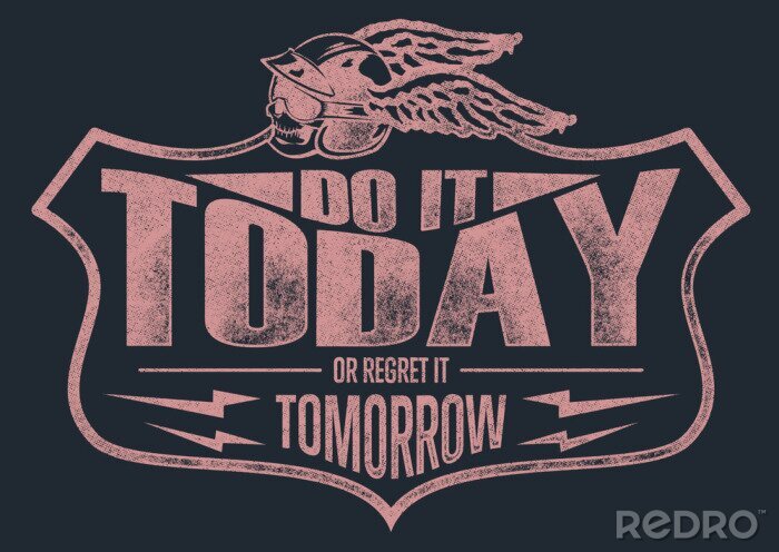 Bild Handeln hier und jetzt Aufschrift