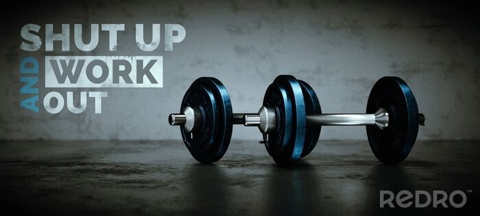 Bild Hanteln im Fitnessraum