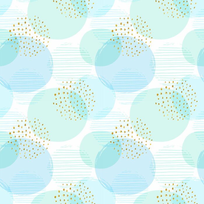 Bild Hellblaues Motiv mit durchscheinenden Kreisen