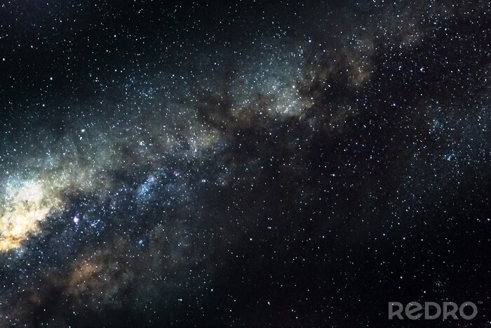 Bild Helle Sterne zwischen dunklen Nebeln