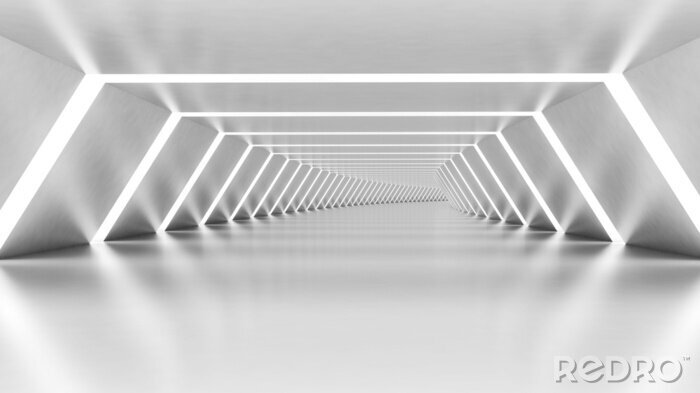 Bild Heller futuristischer Tunnel