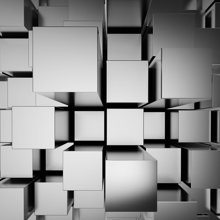 Bild Herausragende Blöcke 3D