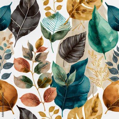 Bild Herbstblätter auf weißem Hintergrund