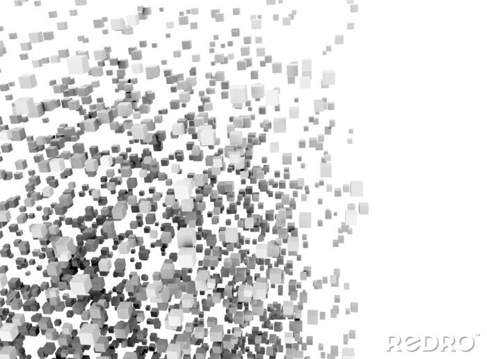 Bild Hintergrund aus Kuben 3D