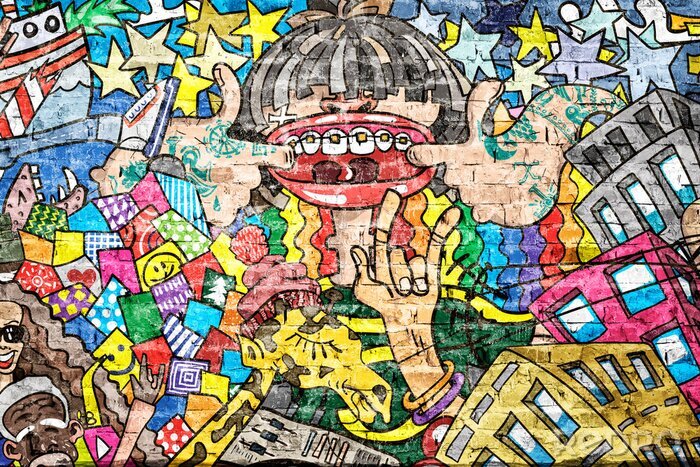 Bild Hip-Hop und Graffiti-Stil