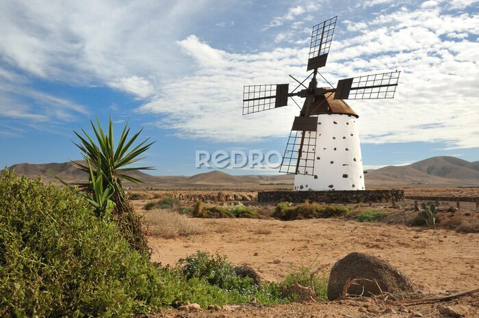 Bild Historische Windmühle auf Fuerteventura