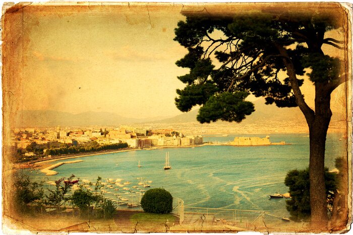 Bild Idyllische Landschaft Retro