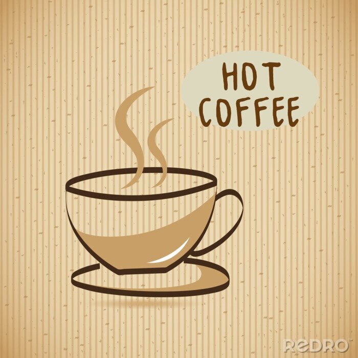 Bild Illustration mit heißem Kaffee