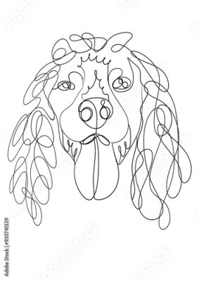 Bild Illustration of a Cocker Spaniel dog