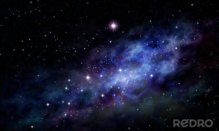 Bild Im Weltraum leuchtende Galaxie