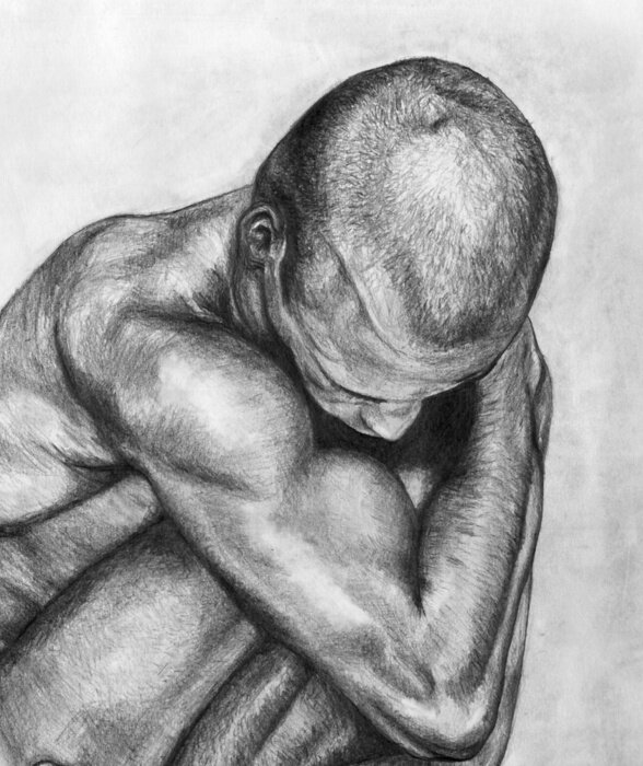 Bild In der Skizze gezeigter Mensch