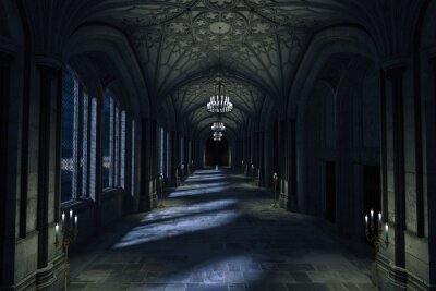 Bild Innere des Schlosses bei Nacht