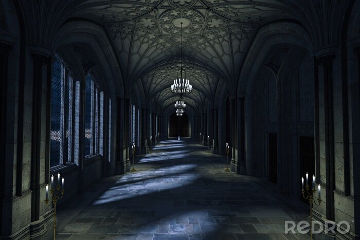 Bild Innere des Schlosses bei Nacht