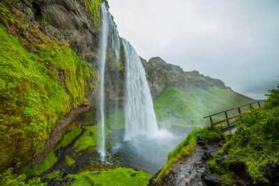 Isländischer Wasserfall 3D