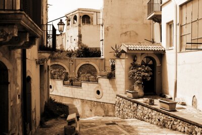 Bild Italienische Architektur in Sepia