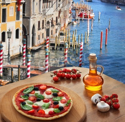 Bild Italienisches Abendessen in Venedig