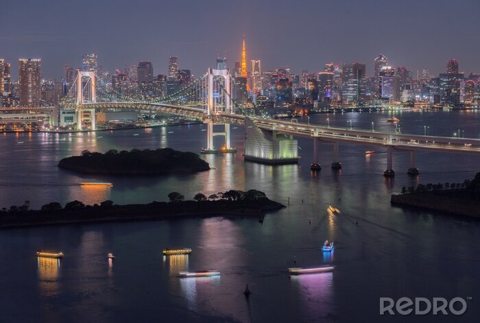 Bild Japan Asien Blick auf Tokio