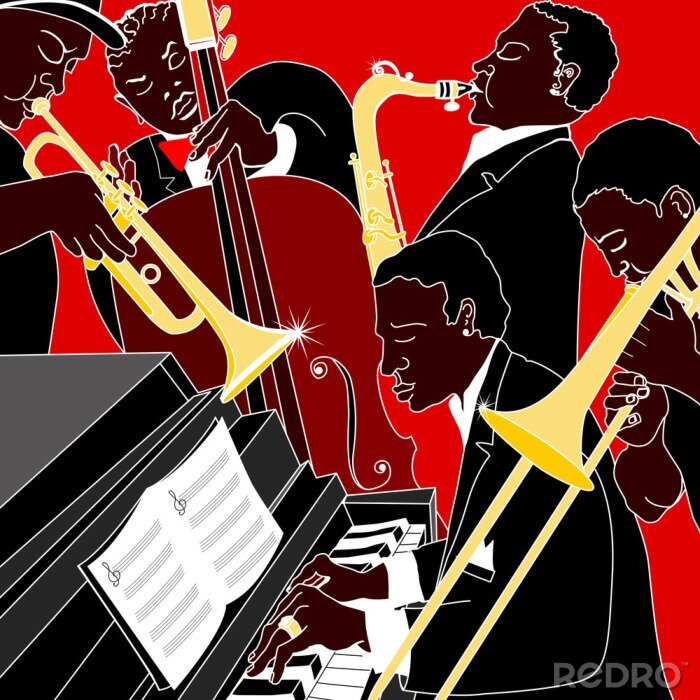 Bild Jazzband in Arbeit