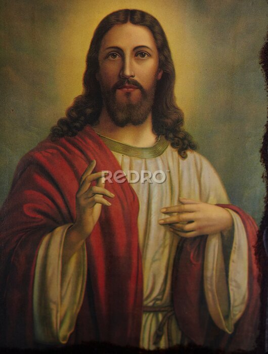 Bild Jesus im roten Gewand