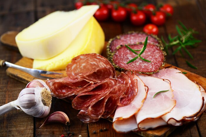 Bild Käse und Fleisch
