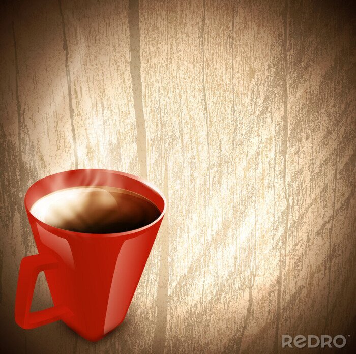 Bild Kaffee im roten Becher