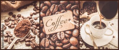 Bild Kaffeefotos in einer Collage