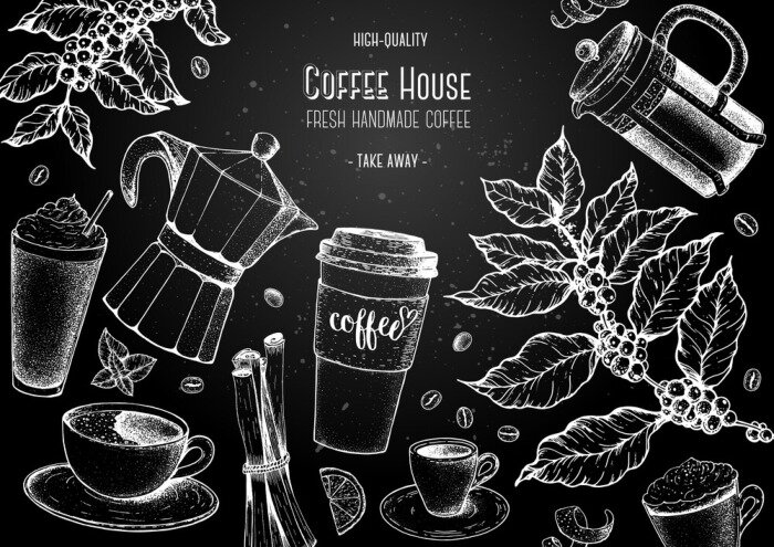 Bild Kaffeemotive im Vintage-Stil