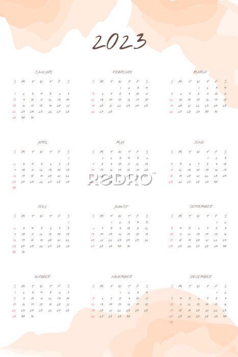 Bild Kalender 2023 Pastelle