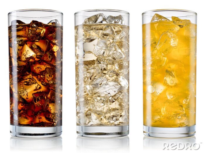 Bild Kalte Getränke in Gläsern