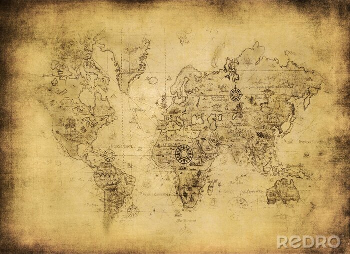 Bild Karte der alten Welt