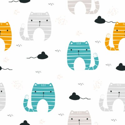 Katzen in verschiedenen Farben