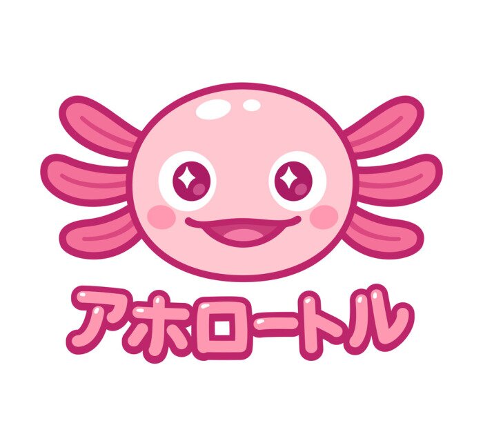 Bild Kawaii axolotl face