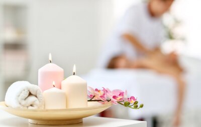 Bild Kerzen im Massagesalon