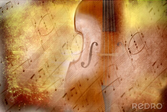 Bild Klassisches Instrument Violine und Noten