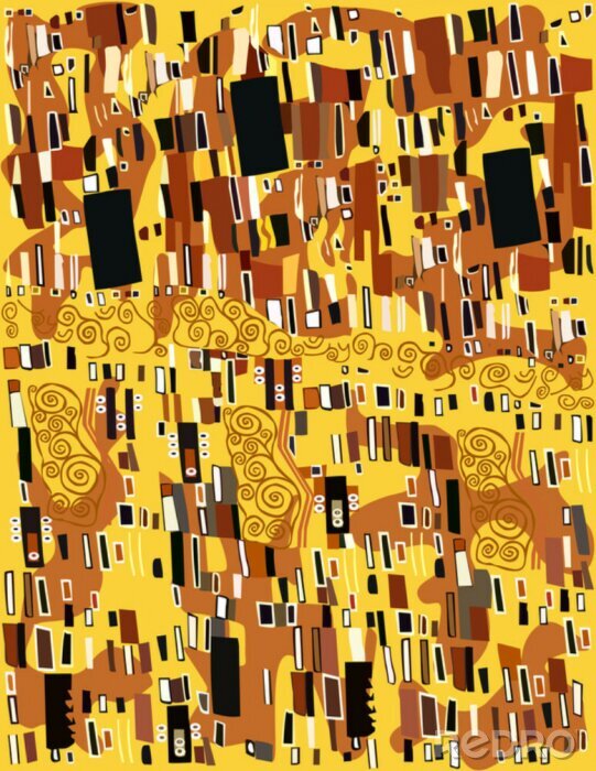 Bild Klimt im abstrakten Stil