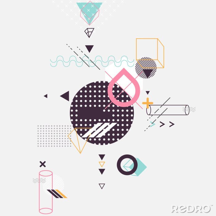 Bild Komposition geometrischer Figuren