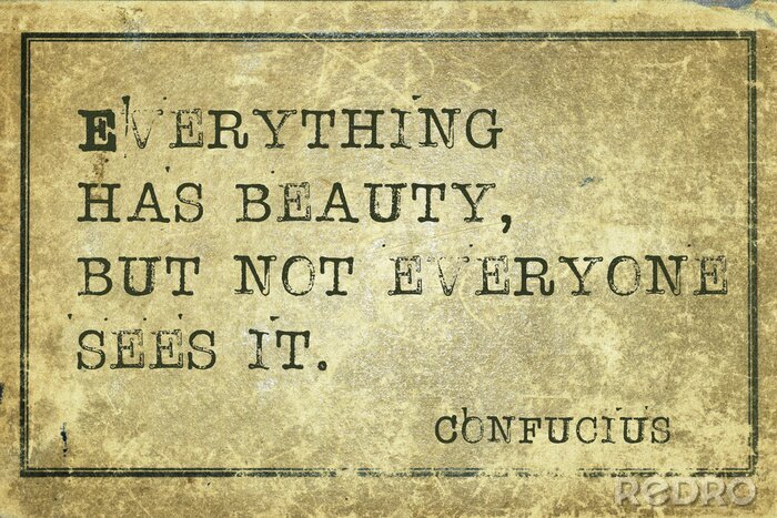 Bild Konfuzius über das Thema Schönheit