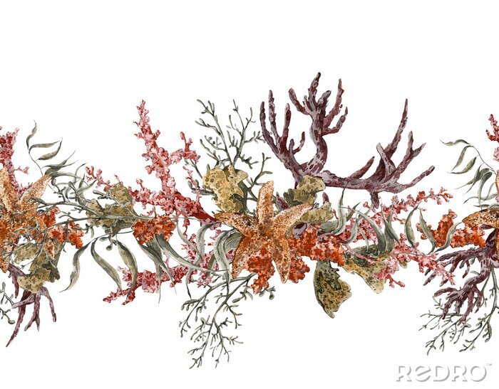 Bild Korallenriff in Retro-Farben