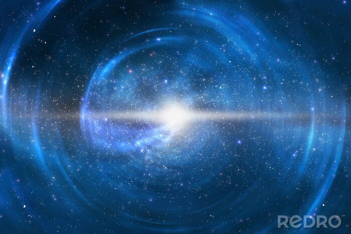 Bild Kosmos erleuchtet von unbekanntem Licht