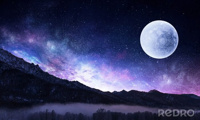 Bild Kosmos und ungewöhnliche Galaxien von der Erde aus gesehen