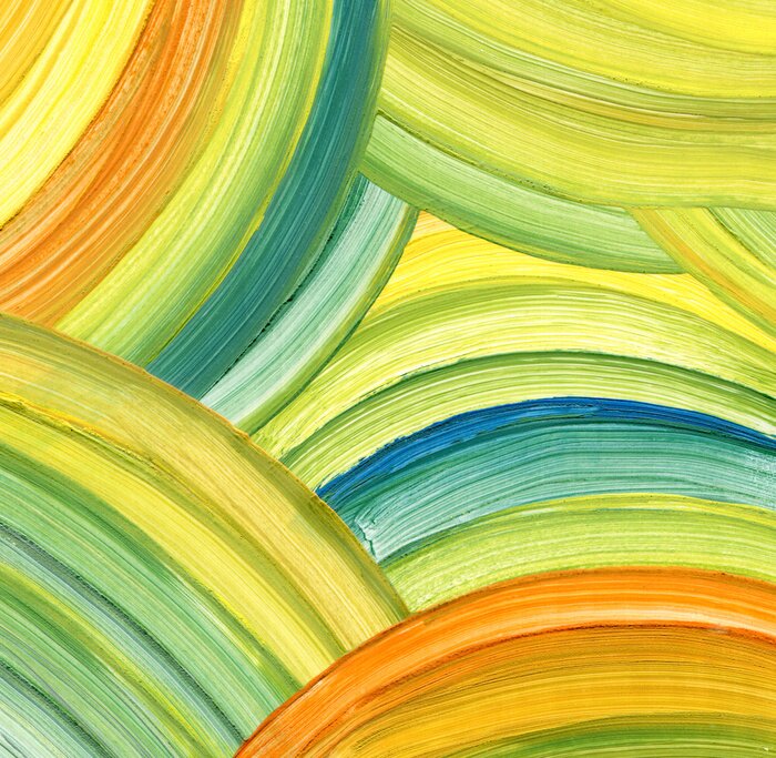 Bild Kreise Regenbogen Abstraktion