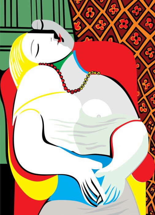 Bild Kubismus Picasso Traum