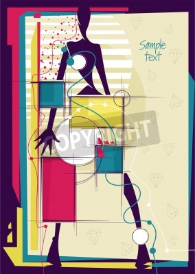 Bild Kubistische Frau